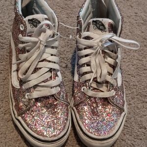 Vans Kids Glittery Multicolor Sneakers